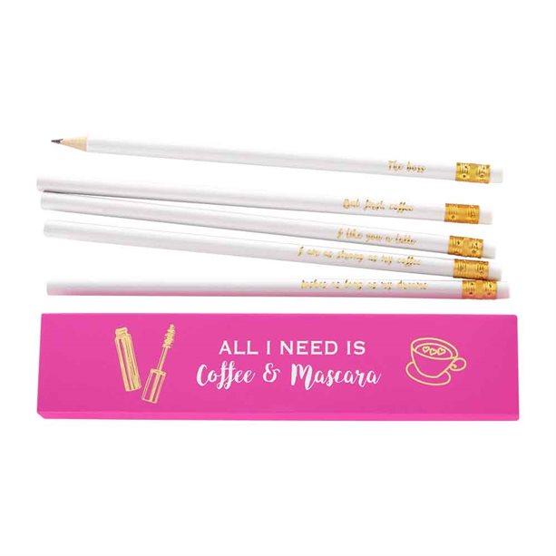 Avon Boxed Slogan Wooden Pencils - Pack of 5