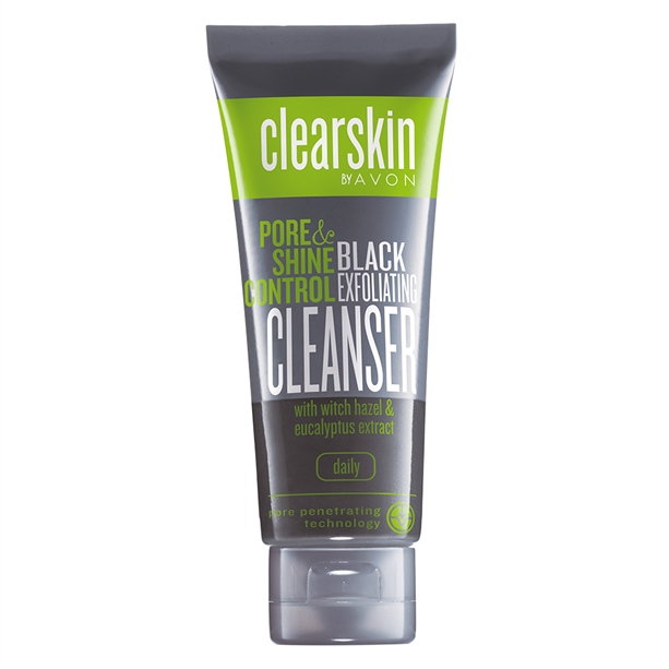 Avon Clearskin Pore & Shine Control Black Exfoliating Cleanser - 75ml