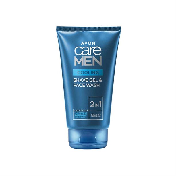 Avon Cooling 2-in-1 Face Wash and Shave Gel - 100ml
