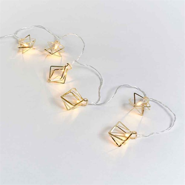 Avon Gold Diamond Lantern String Lights