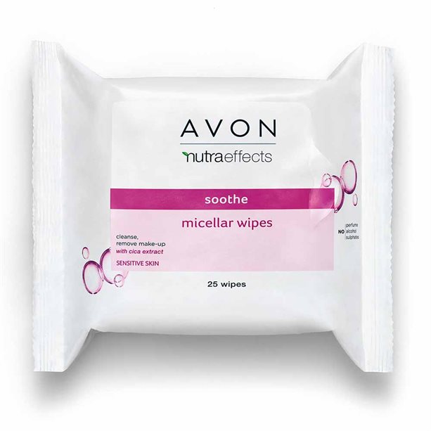 Avon Nutra Effects Soothing Micellar Wipes