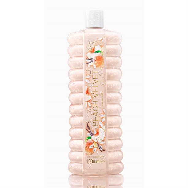 Avon Peach Velvet Bubble Bath - 1 litre