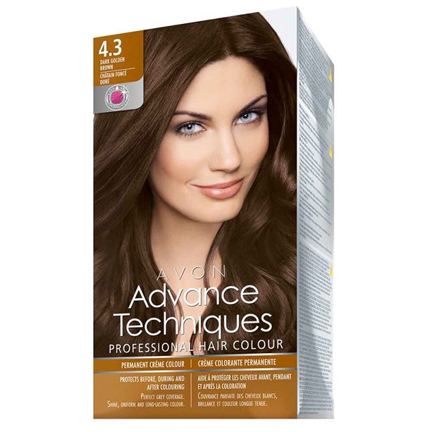 Avon Permanent Hair Dye - Dark Golden Brown 4.3 - 4.3 Dark Golden Brown