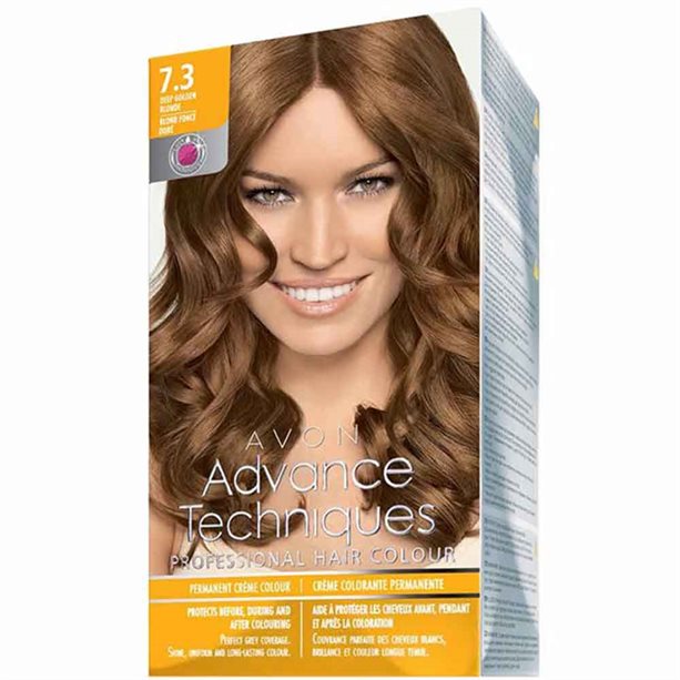 Avon Permanent Hair Dye - Deep Golden Blonde 7.3 - 7.3 Deep Golden Blonde