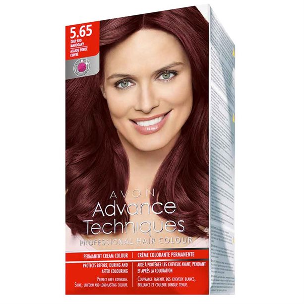 Avon Permanent Hair Dye - Deep Mahogany Red 5.65 - 5.65 Deep Mahogany Red