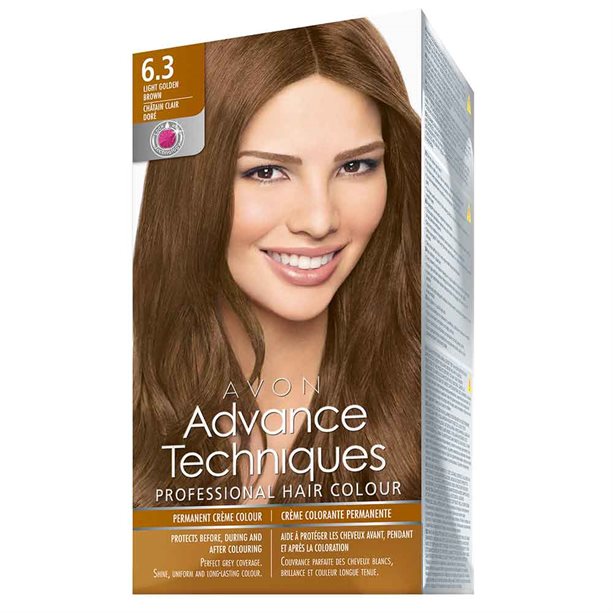 Avon Permanent Hair Dye - Light Golden Brown 6.3 - 6.3 Light Golden Brown