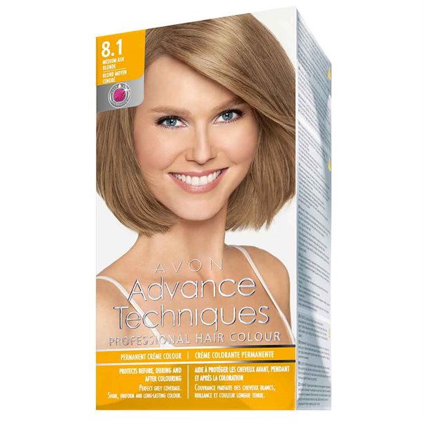 Avon Permanent Hair Dye - Medium Ash Blonde 8.1 - 8.1 Medium Ash Blonde