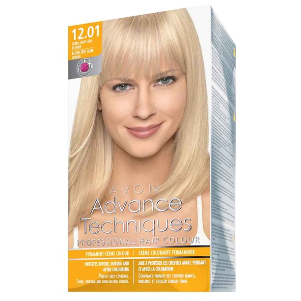 Avon Permanent Hair Dye - Ultra Light Ash Blonde 12.01 - 12.01 Ultra Light Ash Blonde