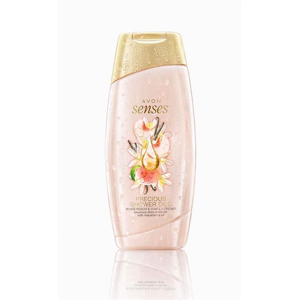 Avon Senses Precious Oils White Peach & Vanilla Orchid Shower Crème - 250ml